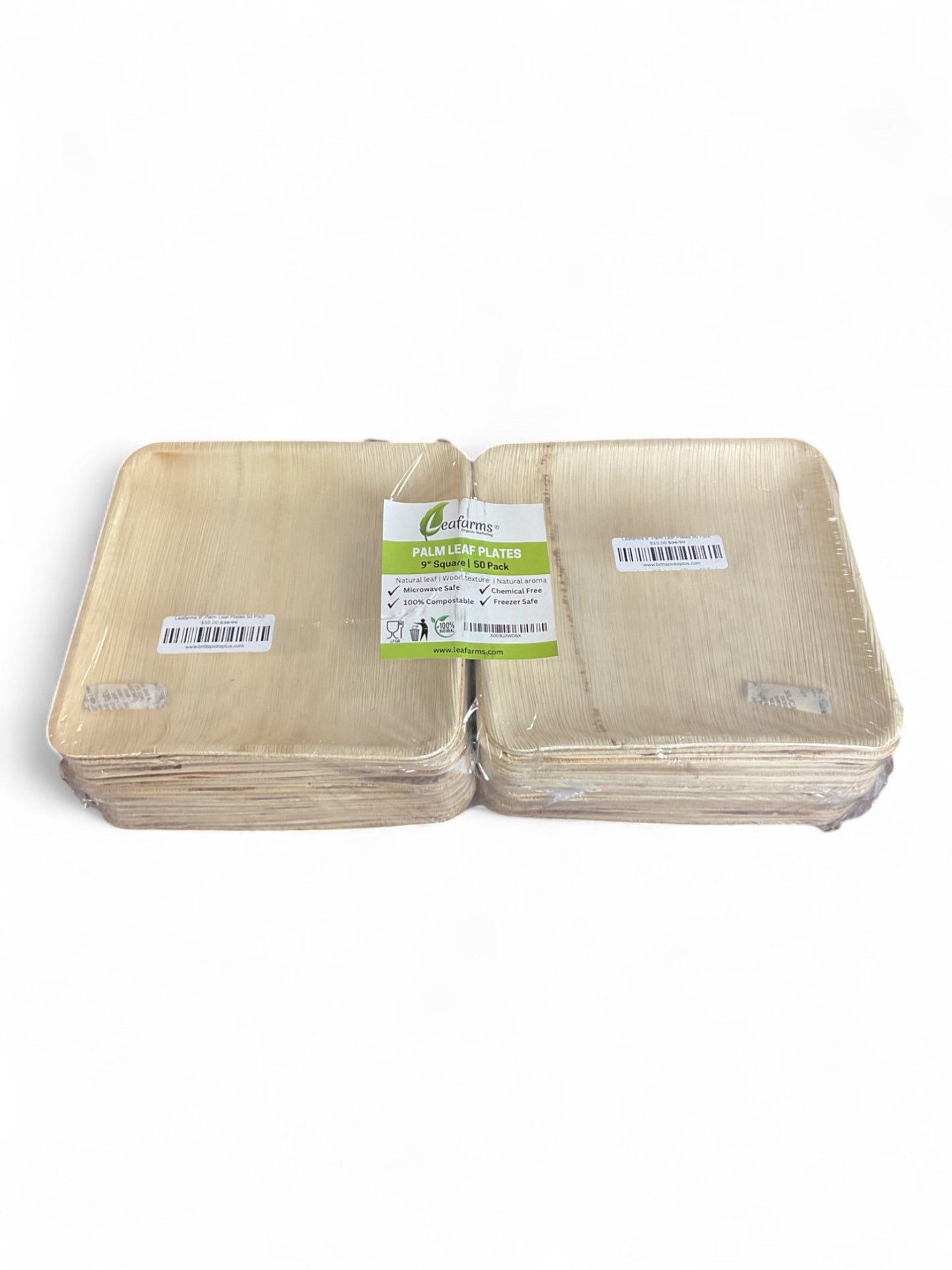 Leafarms 9" Palm Leaf Plates 50 Pack