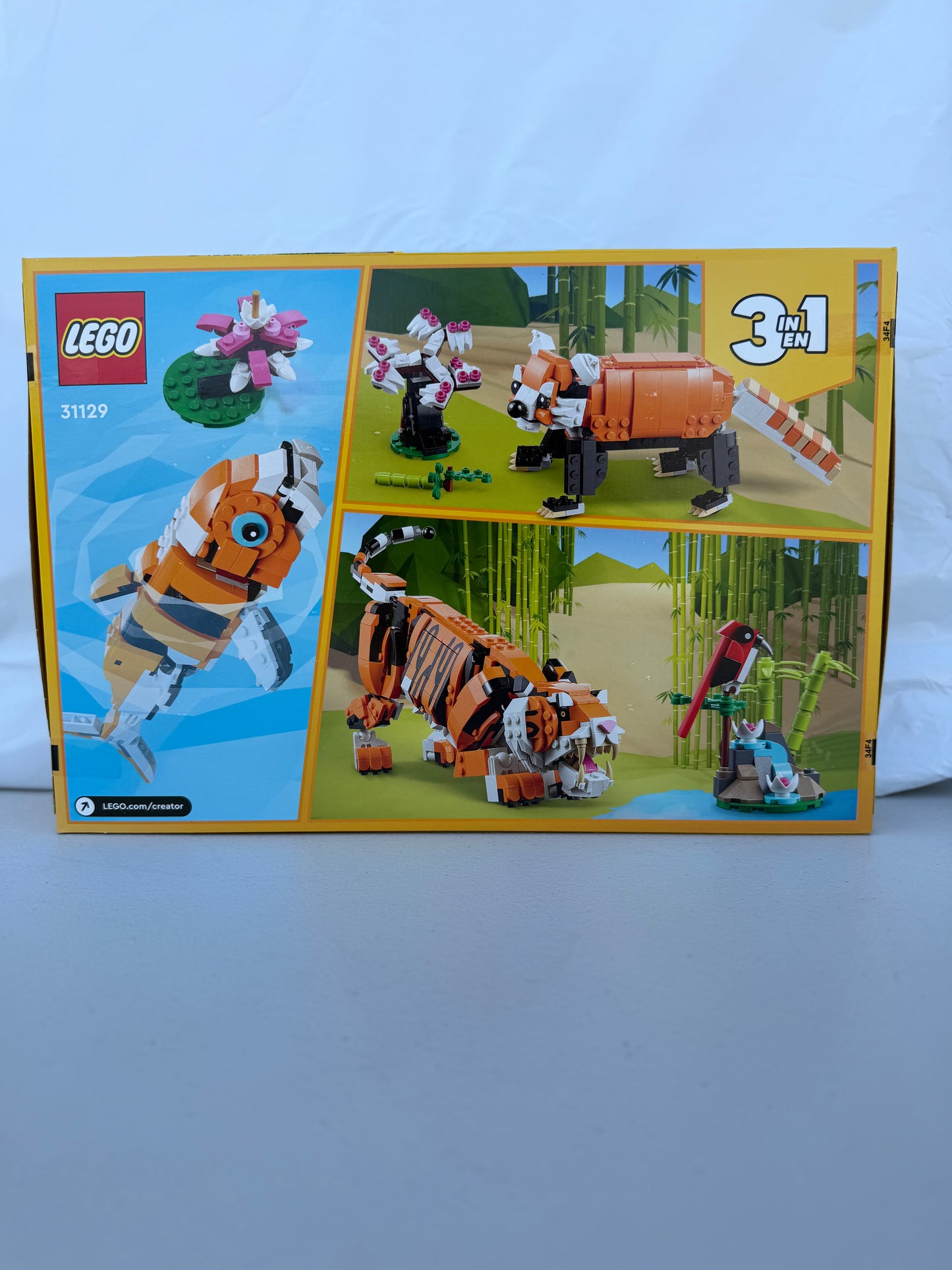LEGO Creator 3-in-1 Majestic Tiger #31129 — 755 Pieces (Retired Set, Sealed)