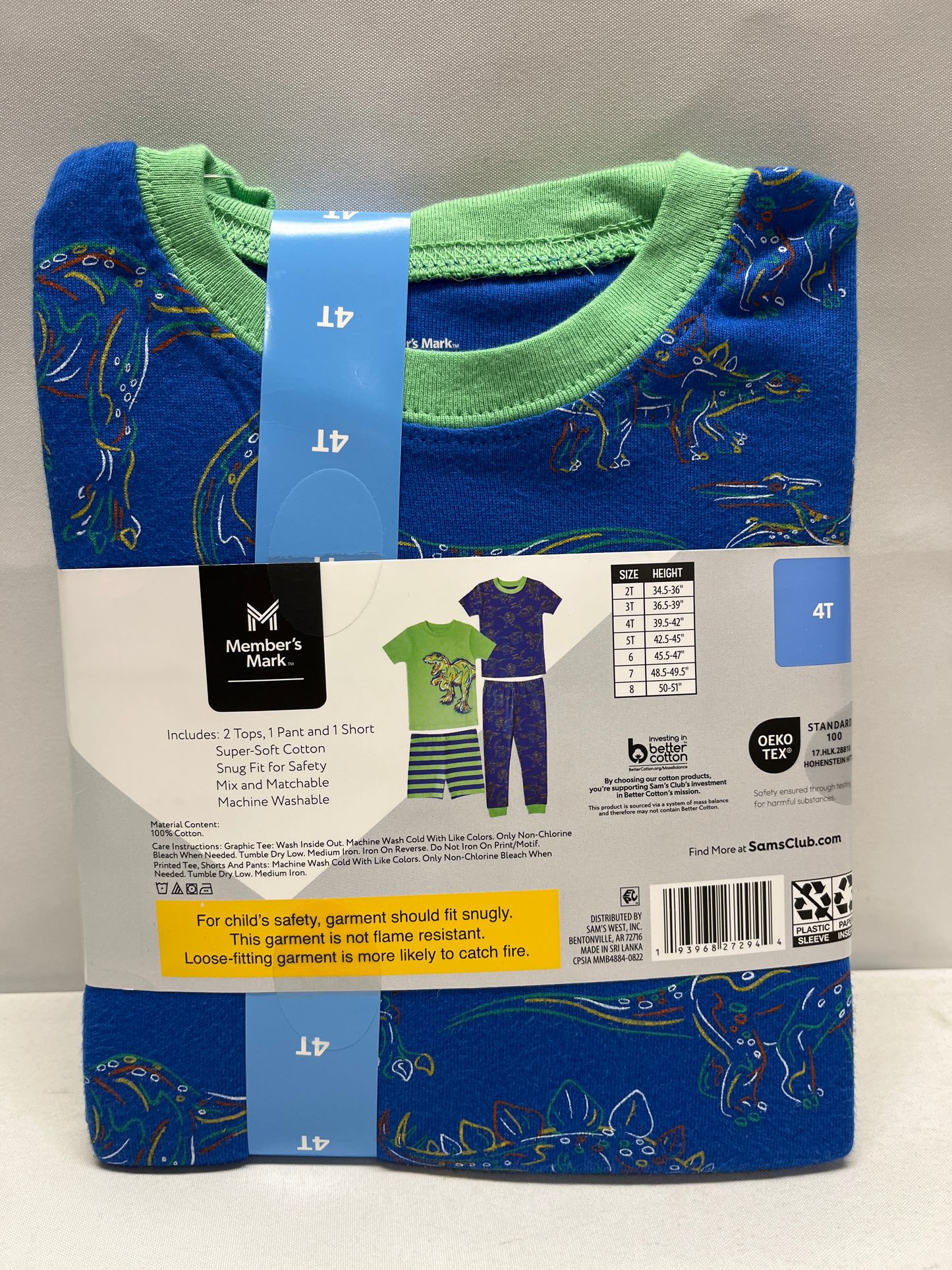 Boys 4pc Cotton Pj