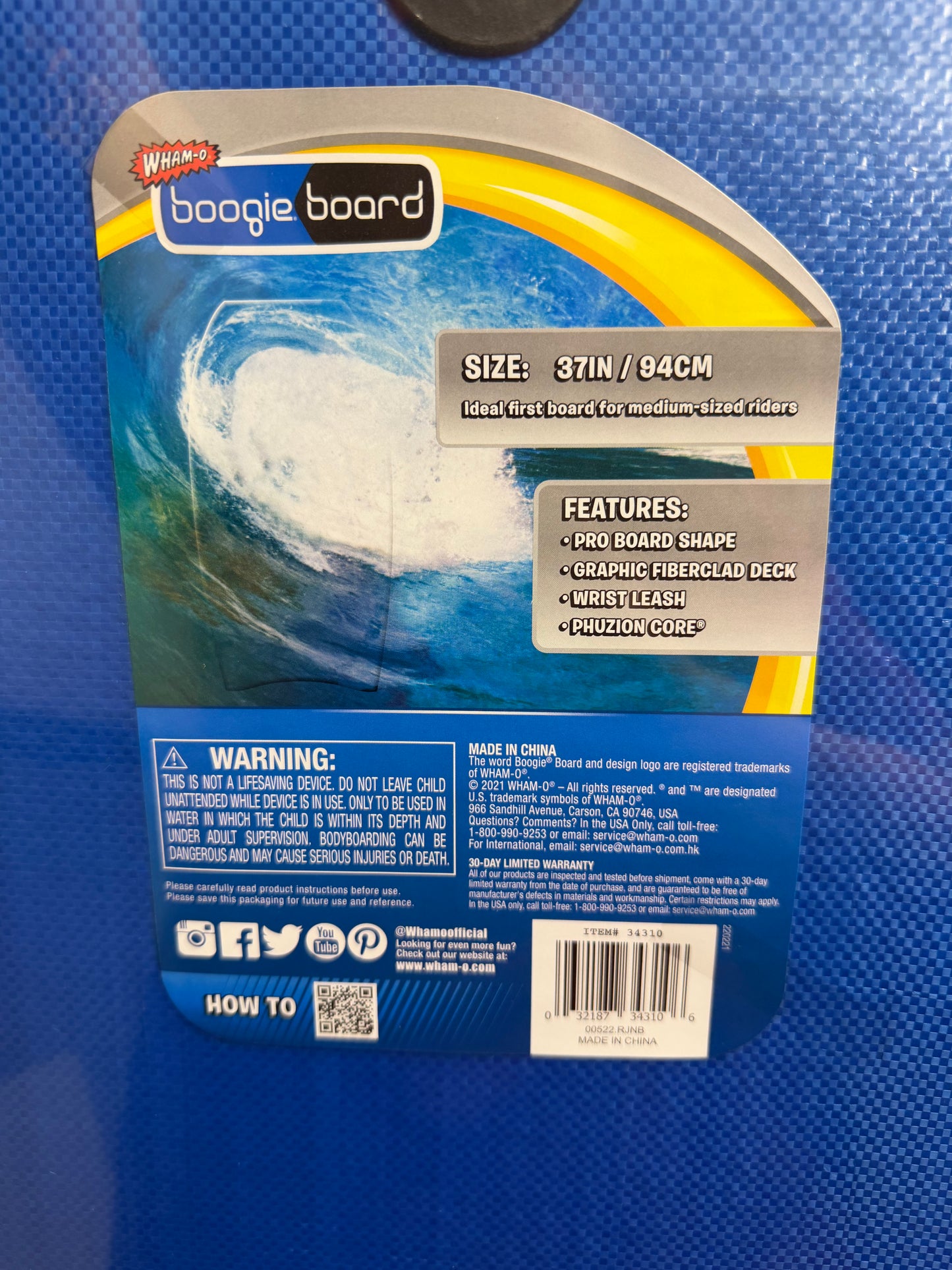 Wham-O Boogie Board 37" (Pack of 5)