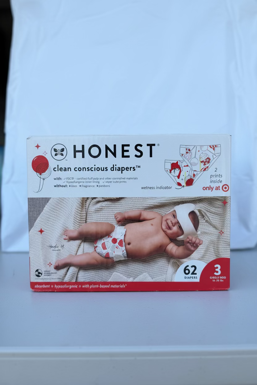 The Honest Company Clean Conscious Diapers — Size 3 (16–28 lbs), 62 Count