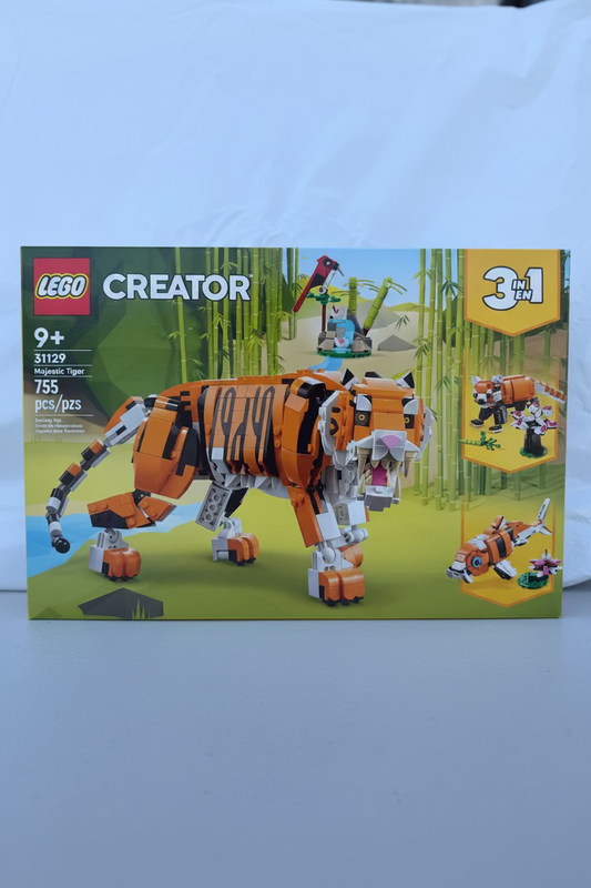 LEGO Creator 3-in-1 Majestic Tiger #31129 — 755 Pieces (Retired Set, Sealed)