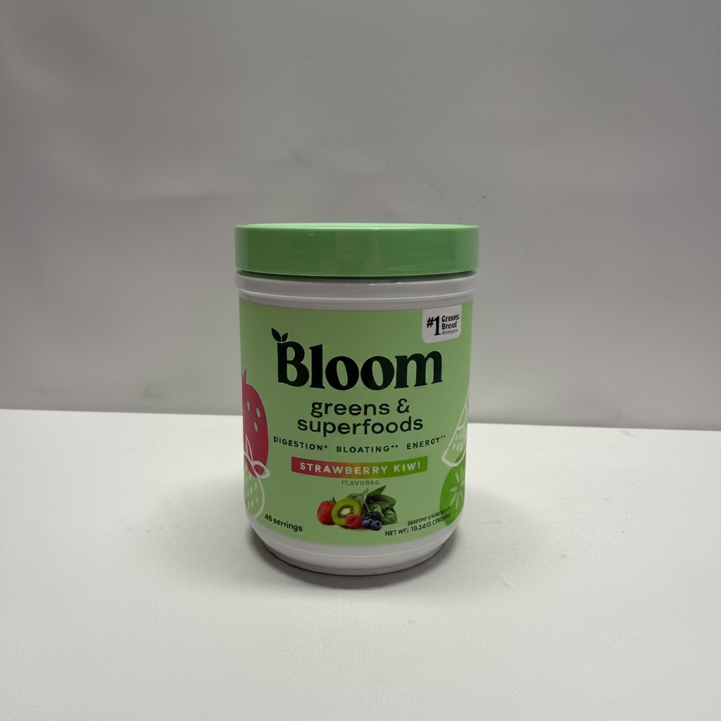 Bloom Nutrition Greens & Superfoods Powder, Strawberry Kiwi (48 Servings)