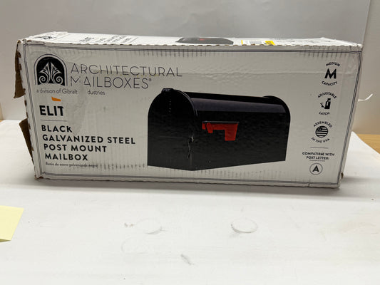 Elite Galvanized Steel Post Mount Mailbox