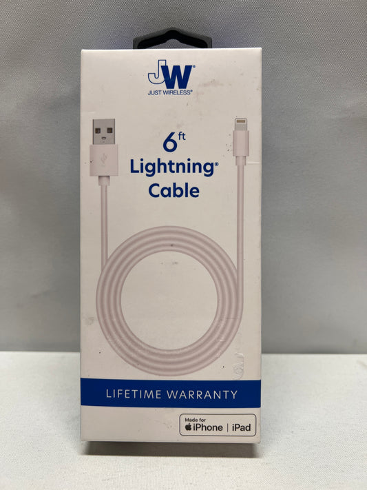 6' Lightning Cable Just Wireless (Light Pink)