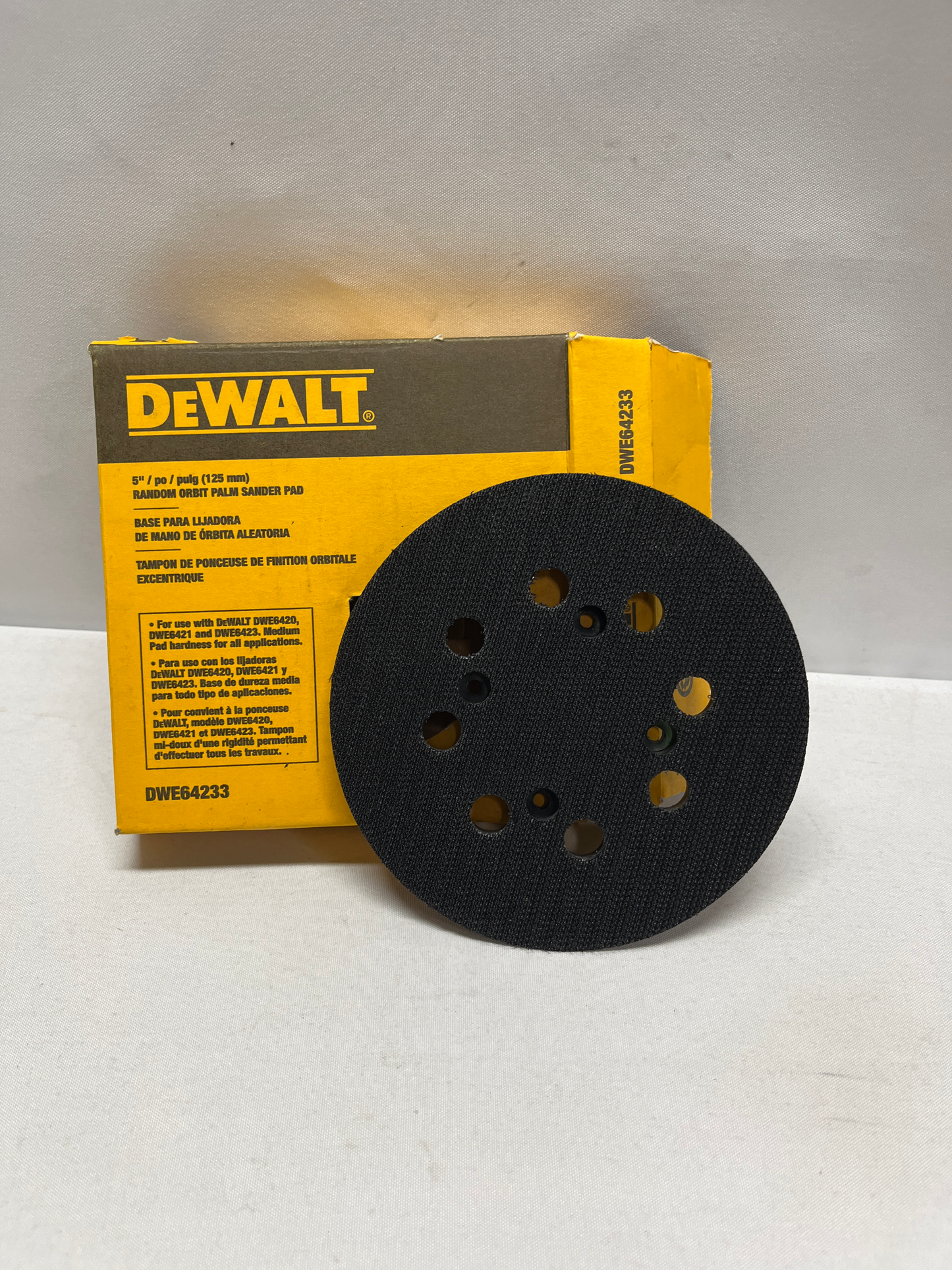 DeWalt 5" Random Orbit Palm Sander Pad